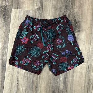 Saxx Cannonball 2-in-1 Floral Print Swim Shorts